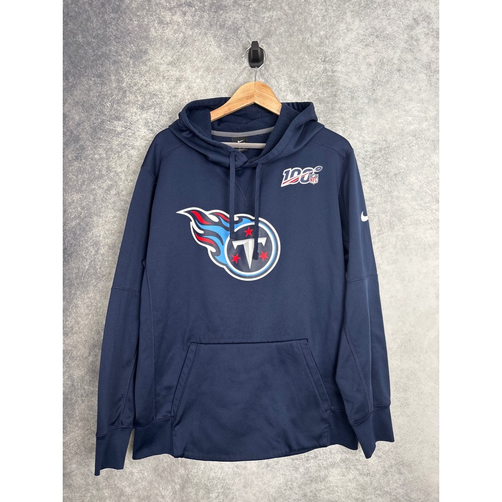 Tennessee Titan Nike Dri-Fit NFL 100 Men's Sweatshirt Hoodie Size Large